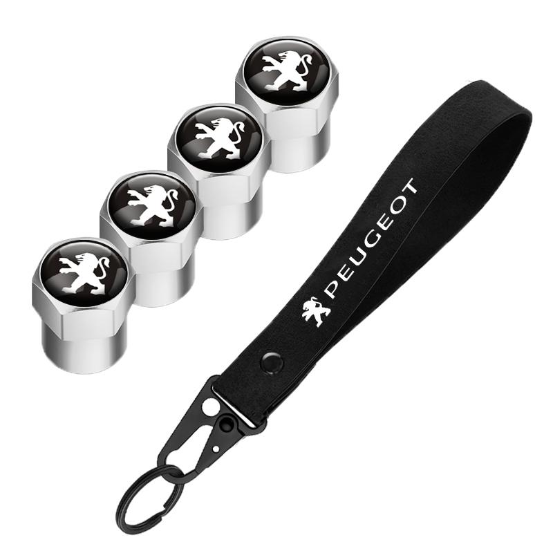 2026 Heißer Autoaufkleber für Peugeot 207 3008 206 208 308 307 407 508 2008 5008 Aluminium Metall Auto Reifenventilkappe Auto Emblem Nylon
