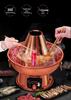 Reiner Kupfer Verdickter Hot Pot - Traditionelles Pekinger Stil Doppelgeschmacks Kupfer Kochgeschirr