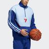 Adidas Adicolor Basketball Sports Jacket Men Outerwear Sky-Blue H43760