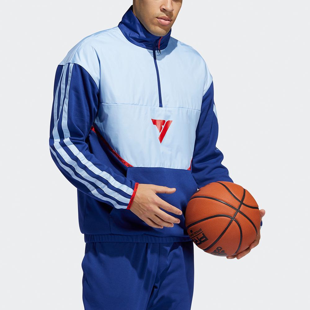 Adidas Adicolor Basketball Sports Jacket Men Outerwear Sky-Blue H43760