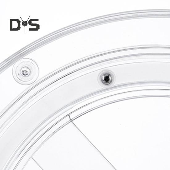 Storage Turntable 360° Rotating Storage Tray Organizer Transparent Round Storage Box for Kitchen Bathroom Cabinet