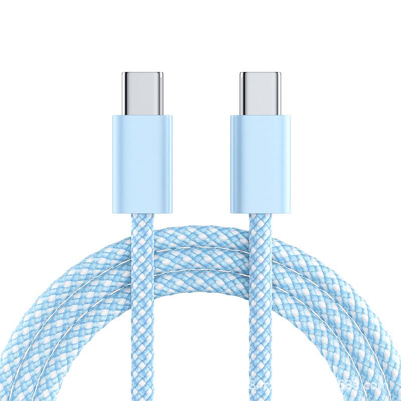 "60W Type-C To Type-C Data Cable for Apple, Samsung, and Huawei Fast Charging"