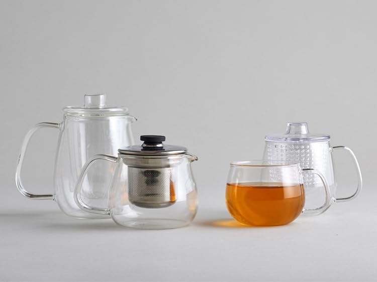 KINTO UNITEA Cup, 350ml, Dishwasher and Microwave Safe, Heat-Resistant Glass, Gift, 8290