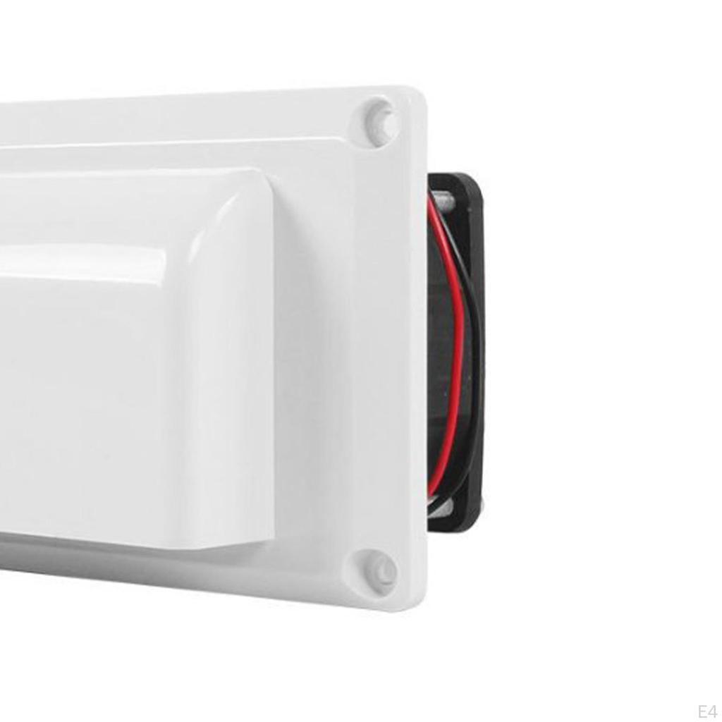 12V RV Sideventil Vifte Luftventilasjon Effektiv avtrekk med monteringsskruer for
