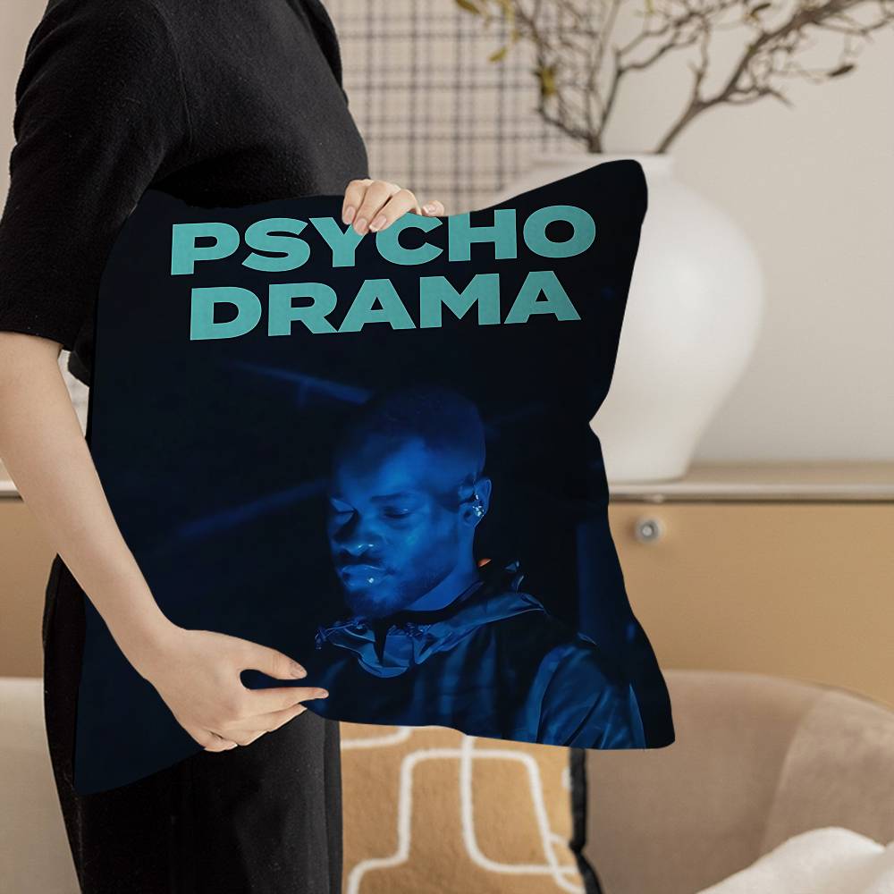 Pop Hip Hop Rapper Dave Pillow Gift Home Office Decoration Bedroom Sofa Car Cushion Cover Case 45x45