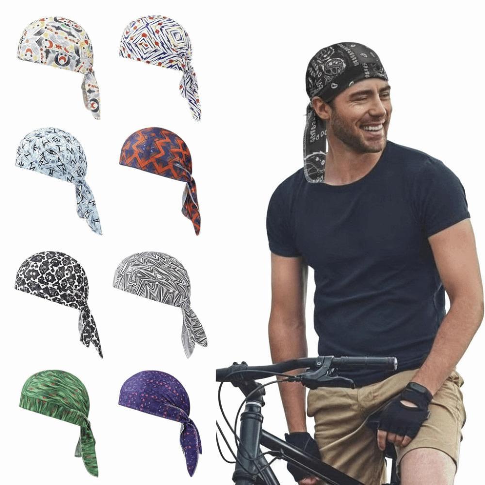 Quick Dry Bandana Headscarf Paisley Print Cycling Head Wrap Fashion Accessory Hijab Caps Sports