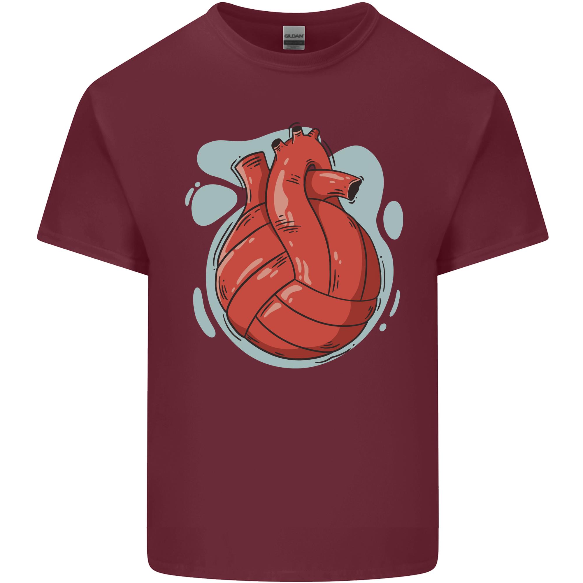 Volleyball Shaped Like a Heart Unisexs Light Cotton TShirt S