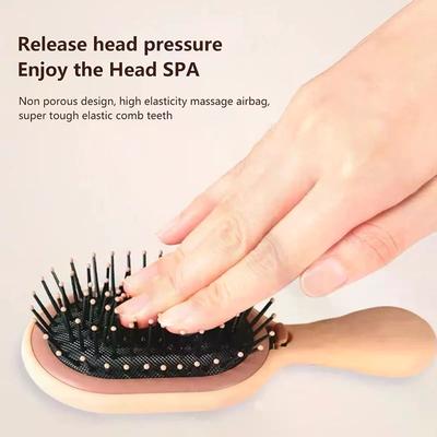 Detachable Air Cushion Comb With Mirror Scalp Hairbrush Anti Static Salon Hairdressing Styling Tool For Straight Curl
