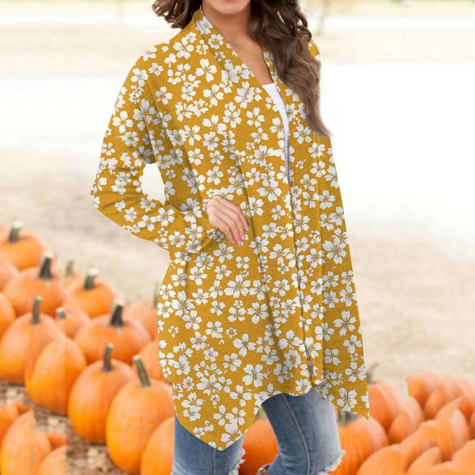 

Женский модный повседневный кардиган средней длины с ретро-принтом M