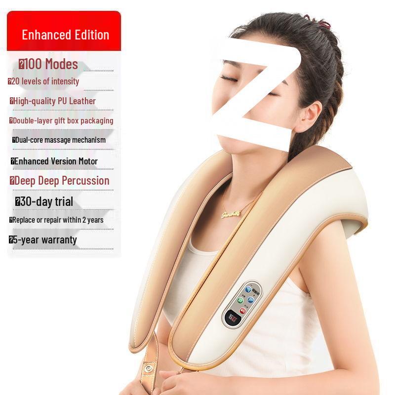 Multi-Functional Neck & Shoulder Percussion Massager for Back, Waist & Cervical Vertebra Tapping