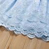 Girls' Summer Lace Embroidered Dress with Bow