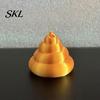 Magnetic Novelty Item Golden Poop Ornament, 3D Printed Table Decoration, Funny Prank Figurine, Gag Gift for Friends Desk Decoration
