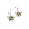925 Sterling Silver Sun Earrings: Citrine Charm Earrings