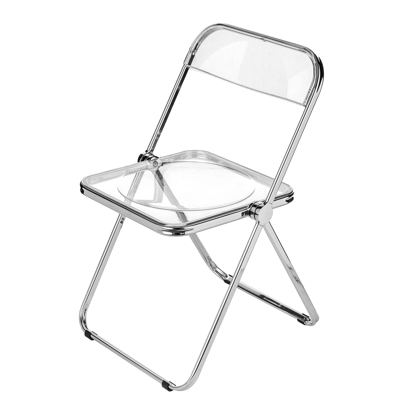 

Hachibanya Прозрачный стул Складной стул Стул на трубе Штабелируемый стул Складной Стильный Прозрачный Скандинавский Прозрачный