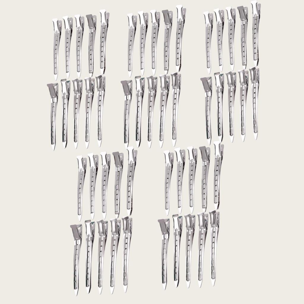 10 Stück/20 Stück/30 Stück/50 Stück Metall Haar-Sektionierklammern Set, Pin-Lockenklammern für Damen Schnabelklammer, Haarprodukte und Zubehör