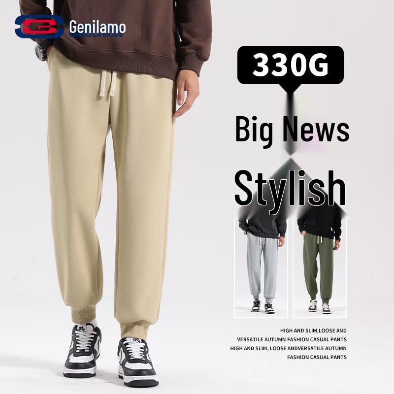 Мужские спортивные брюки джоггеры GENIOLAMODE из плотного трикотажа L