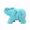 2inch Natural Jade Carved Elephant Crystal Figurine Home Decoration Furnishing Article