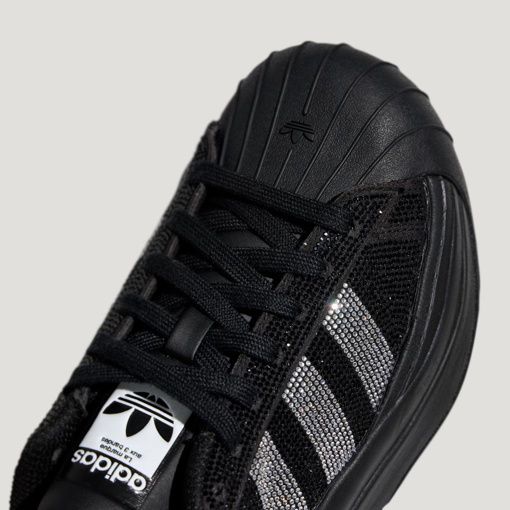 adidas Superstar Bold Rhinestone Black Silver (Women's)