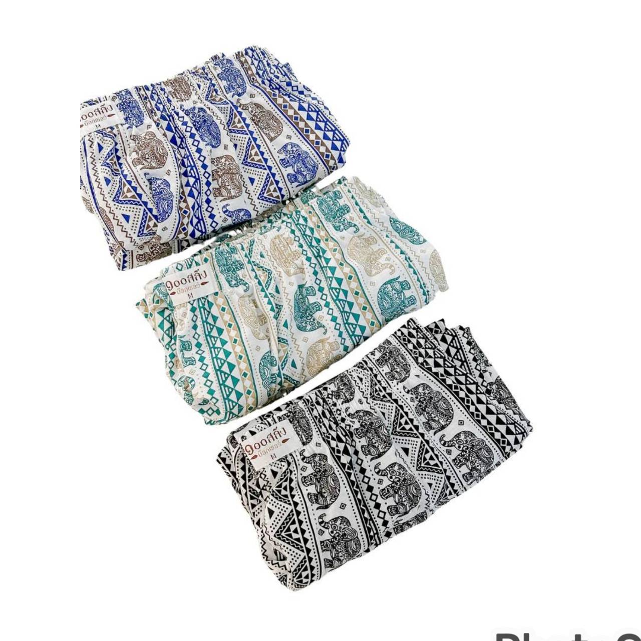 

Штаны-слоны Плавки Боксеры Эластичное Унисекс Женщины Мужчины Принт Таиланд Повседневная Уличная Одежда Пляж Ретро Винтаж Комплект 3XL