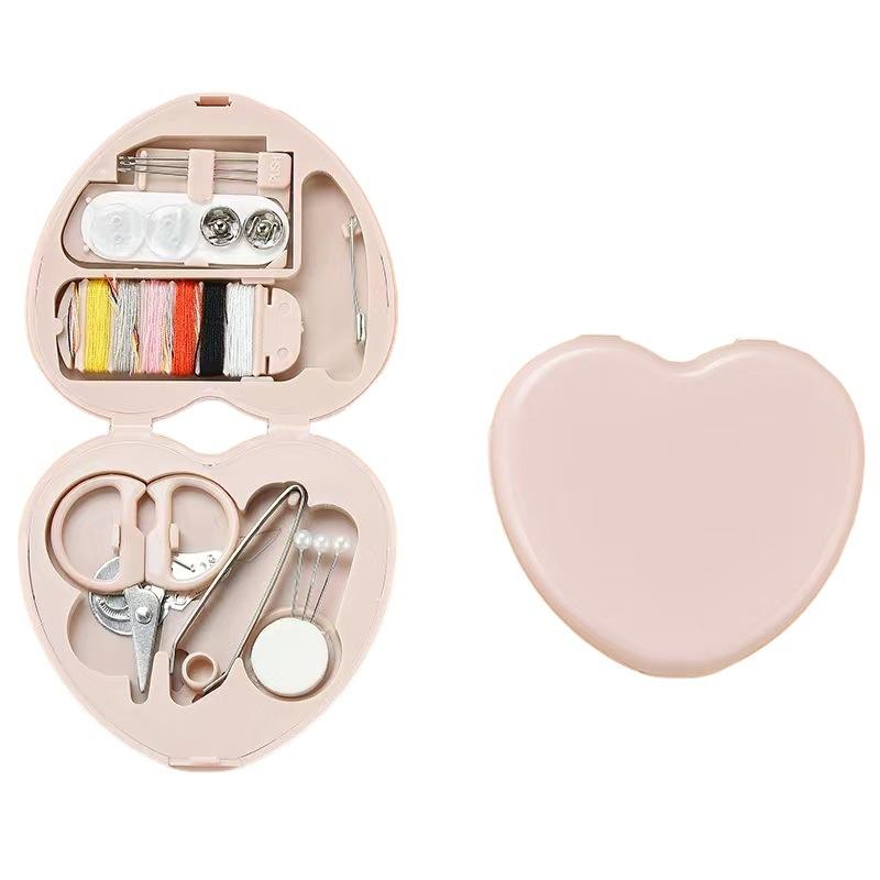 1 Set Nordic Style Mini Needle And Thread Box Portable Small Needle And Thread Kit Sewing Tool Combination Set