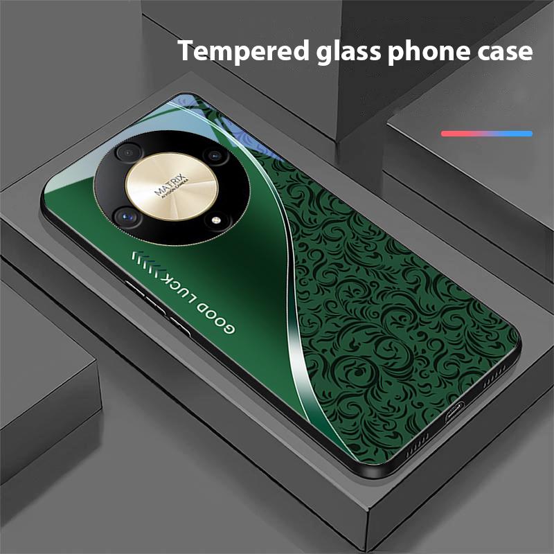 Gradient Pattern Blue For Honor Magic 6 50 70 90 Lite X7b 200 Pro Nova 10 Nova 5T X6 P30 Pura 70 Ultra Tempered Glass Phone Case