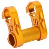 Folding Bike Handlebar 25.4MM Stem Aluminum Alloy Hollow SP8 Modified Double StemGold
