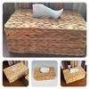 Desktop Paper Holders Pastoral Style Home Decoration Hyacinth Straw Tissue Storage Box Rectangular Napkins Towel Travel
