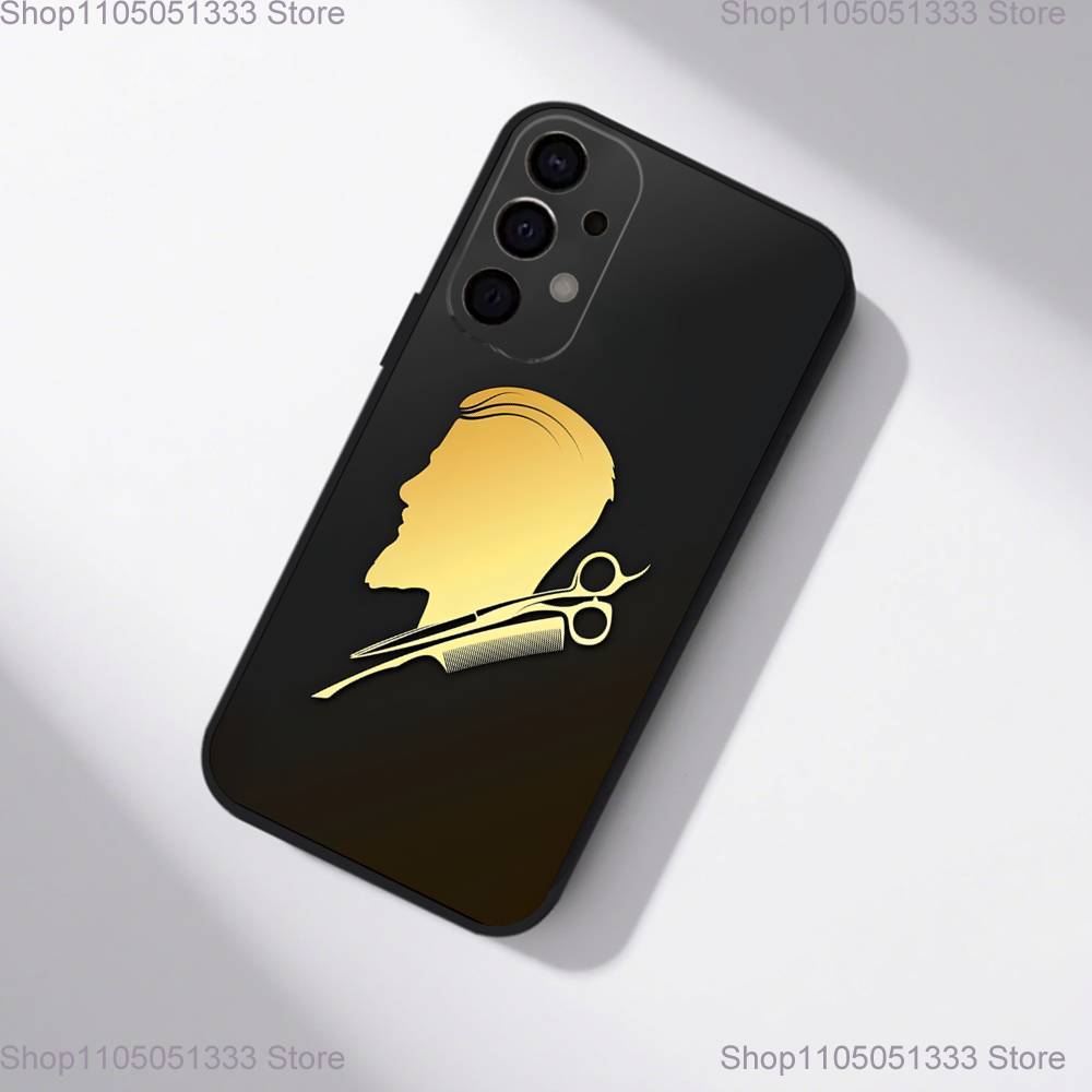 Barber Shop Hair Stylist Salon Phone Case For Samsung S25,S24,S21,S22,S23,S30,Ultra,S20,Plus,Fe,Lite,5G Black Cover