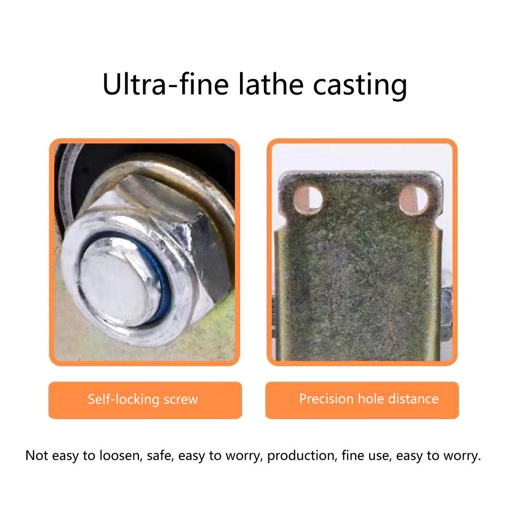 1.2" V Groove Wheel Heavy Duty Rigid Caster W/ Bracket for Inverted Track, Sliding Gate Rolling Gate, Industrial Machine