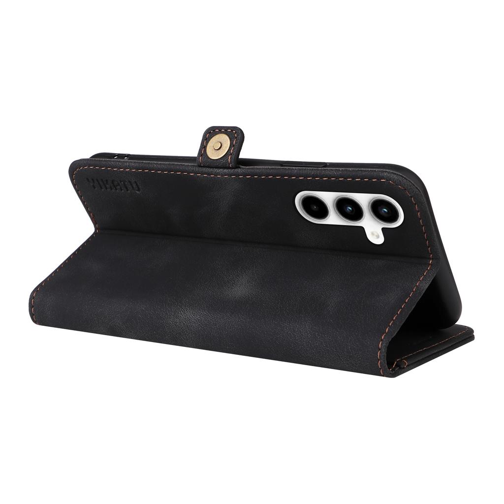 YIKATU YK-002 For Samsung Galaxy A35 5G Wallet Case PU Leather Flip Stand Phone Cover with Outer Card Slot