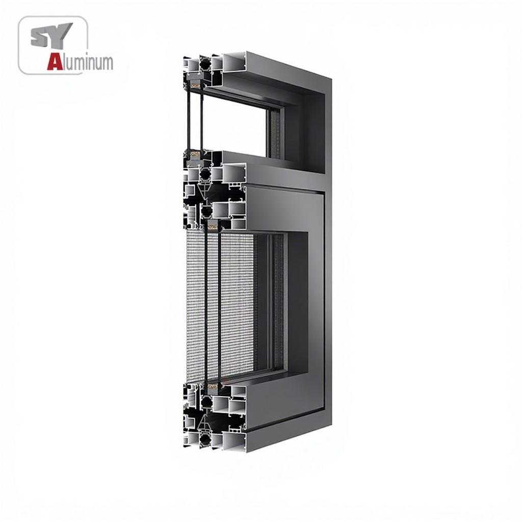 Aluminum Energy Efficient Design Sliding Window Louver Customized Hurricane Impact Aluminum Window Multiple options
