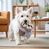 Pet Plush Toy Sloth Shape Bite-Resistant Plush Dog Chew Toy with Built-in Sound Device Soft Interactive Stress Relief Toy