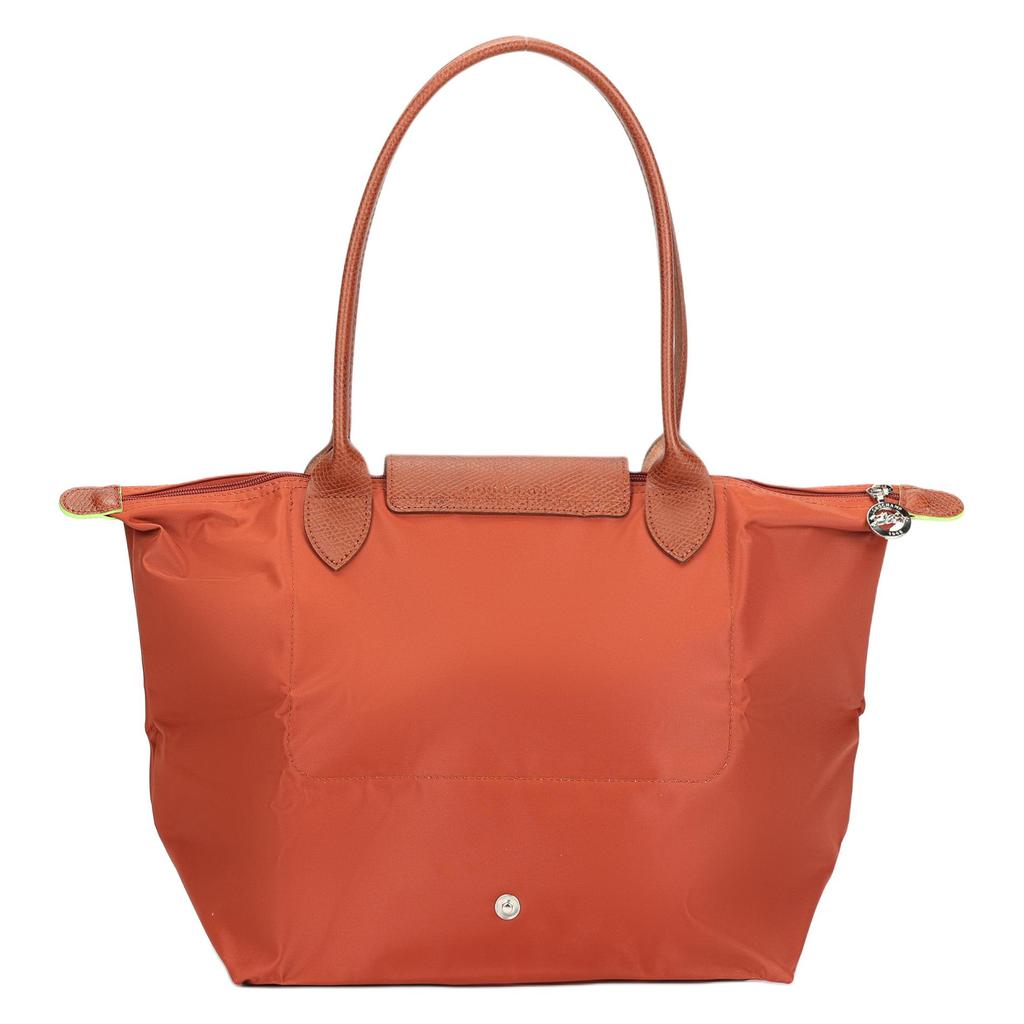 Longchamp Le Pliage X Series Silver Metal Zipper Snap Closure Recycled Polyamide Canvas Tote Shoulder Bag Women Bags Brown 2605919404