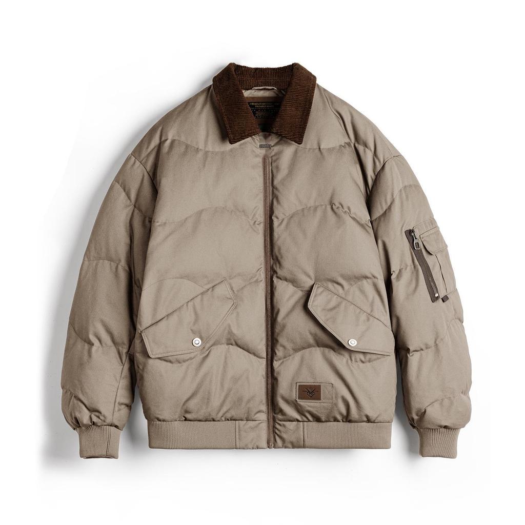 Men's Retro CWU45P Short Cotton Bomber Jacket - Warm Winter Outerwear