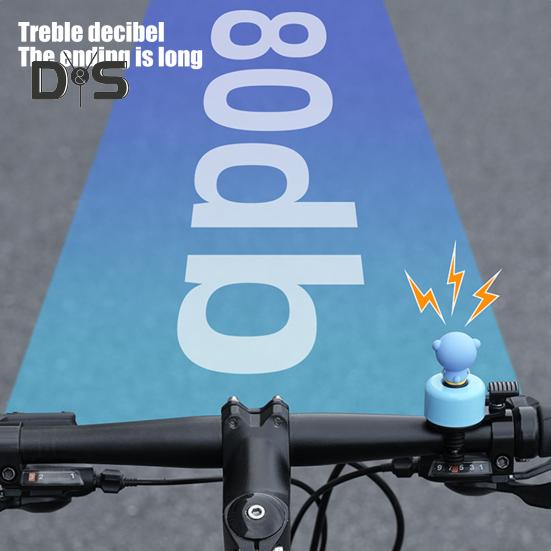 Mini Cartoon Animal Bike Bell Loud Sound Lightweight Universal MTB Road Mountain Folding Bicycle Handlebar Alarm Bell Scooter Bike Accessories