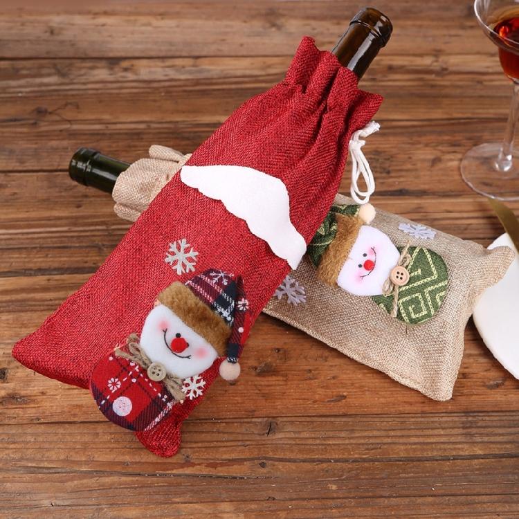Christmas Wine Bottle Cover Wine Gift Bag New Year 2023 Xmas Gifts Holiday Party