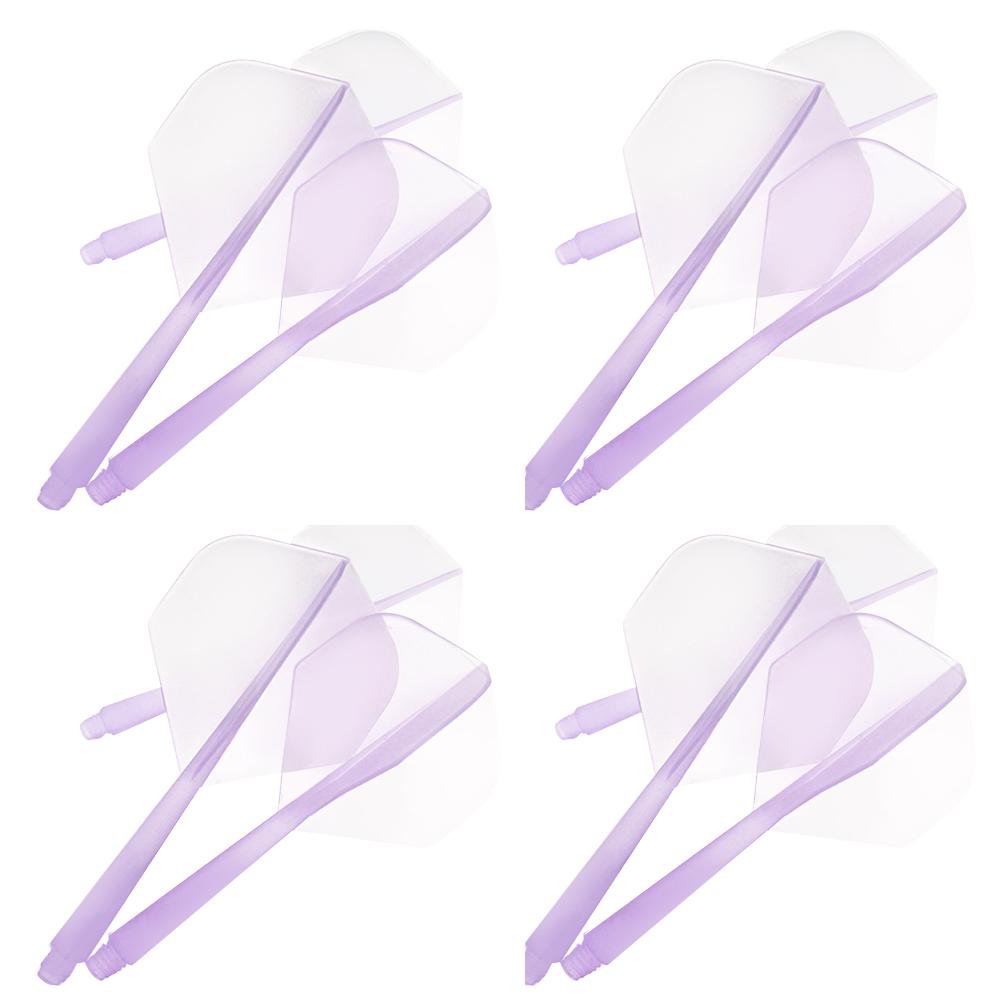 12-3PCS Professional Dart Flights 2BA Plastic Transparent Shafts Darts Anti-Drop Integrated Darts Flights for Indoor Outdoor