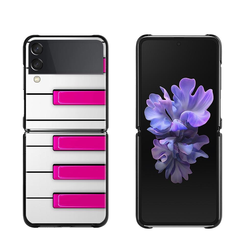 Zflip4 Phone Case For Samsung Galaxy Z Flip3 5G Z Flip 3 zflip z flip ZF Coque PC Cover Black Fundas Retro Camera Game