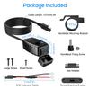 Motorcycle Usb Charger Total 48W Dual Usb Type C Pd & Quick Charge 3.0 Motorcycle Phone Charger With Voltmeter & On/Off Switch