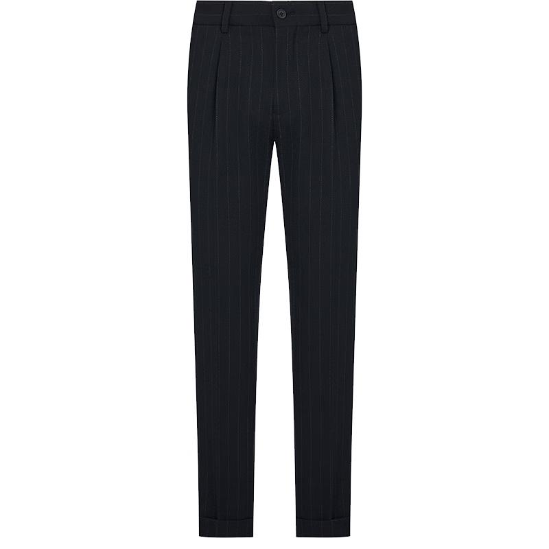 Baoxiniao Men's EBD243701U Slim Fit Striped Dress Pants