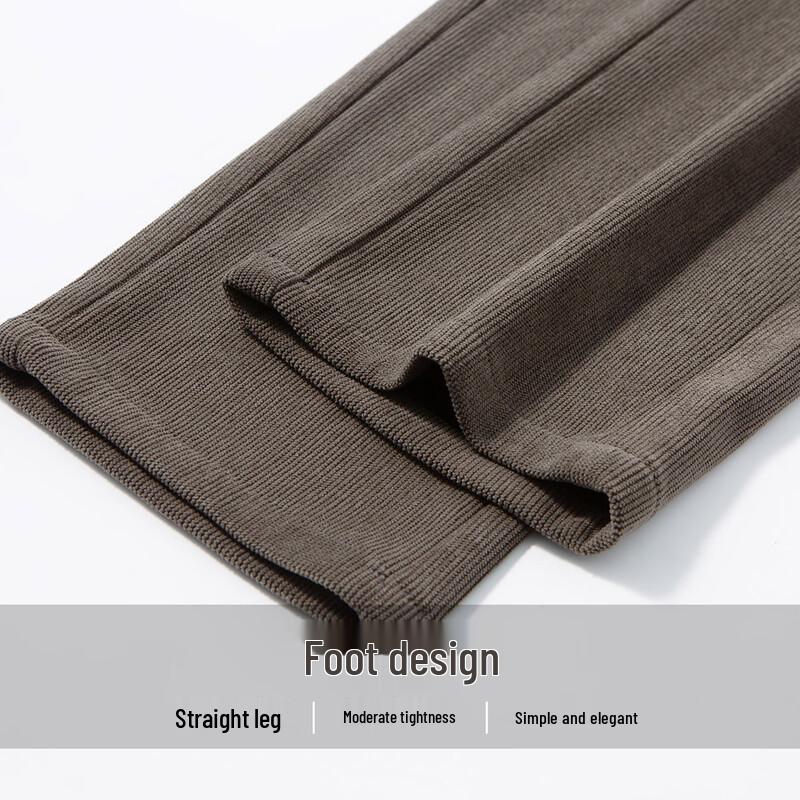 Hodo Men's Corduroy Casual Business Trousers