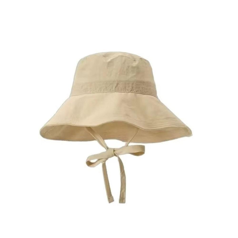 UV Protected Sunscreen Bucket Hat with Drawstring Quick-drying Sun Hat Wide Brim Fisherman Hat for Summer Outdoor Activities