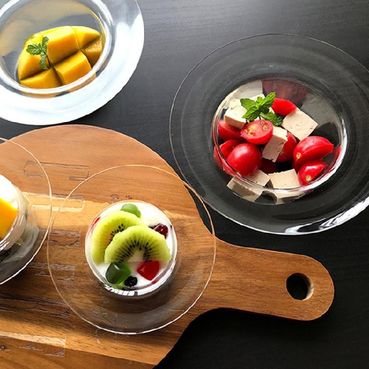 Straw Hat Shape Ice Cream Classes Container for Cake Yogurt Fruit Tasting Party
