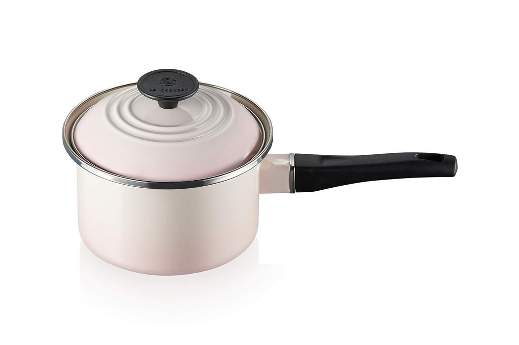Le Creuset Emaillert Gryte med ett håndtak EOS Kasserolle 16 cm Skjellrosa [Autorisert japansk produkt]