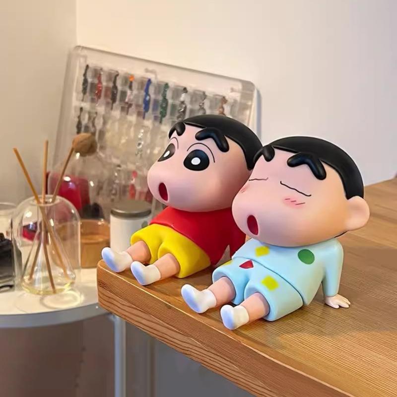 Crayon Shin-chan Handyhalter Handyständer Schreibtischornament Schreibtischfigur Schreibtischzubehör Cartoon-Ornament