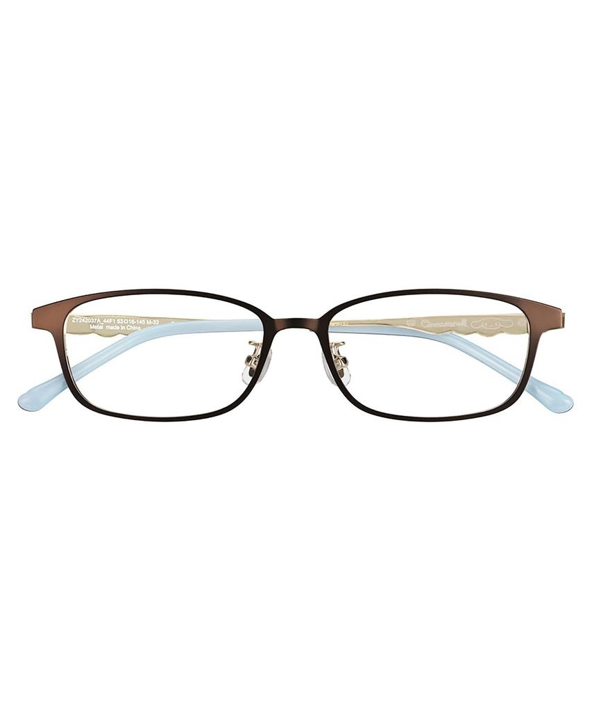 glasses eye exam fashion prescription lens prescription and cute and Sanrio characters Brown [Zoff] Wellington-style Eyeglasses, adjustment,