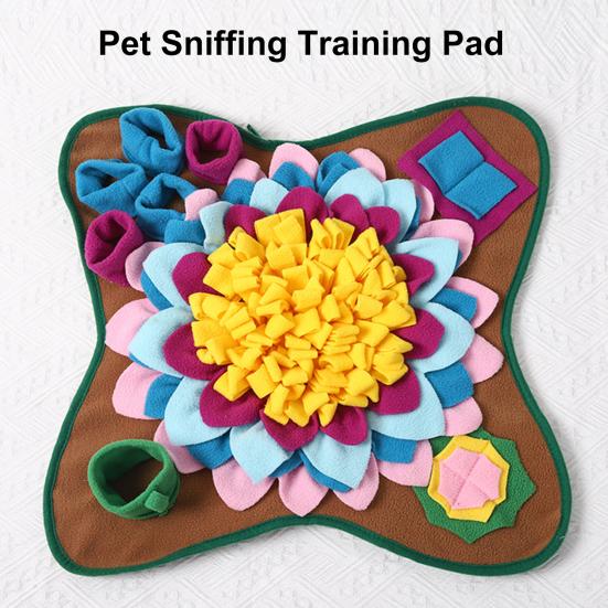 Yousheng Dog Snuffle Mat Anti Slip Relieve Pressure Vibrant Color Nosework Feeding Slow Feeder Dog Puzzle Toys for Indoor