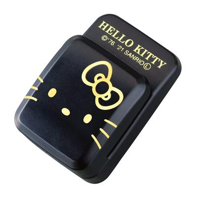 SEIWA Car Accessories Hello Kitty Mask Clip Black Gold KT554 for Card and Parking Ticket Storage &