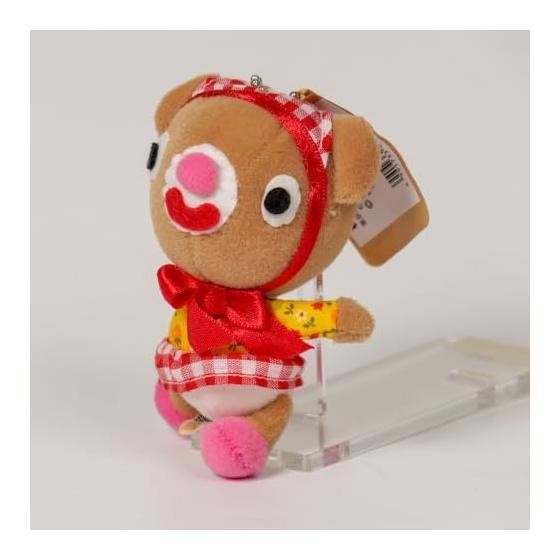 Shinada Achako S Red Ribbon Height 12cm Stuffed Toy Bear Mascot