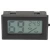 Kwadratowy Cyfrowy Termometr Higrometr Temperatury i Wilgotności z Sondą Przewód 1,5 m(czarny)